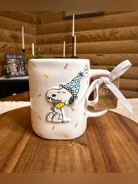 HAPPY BIRTHDAY Rae Dunn SNOOPY Mug